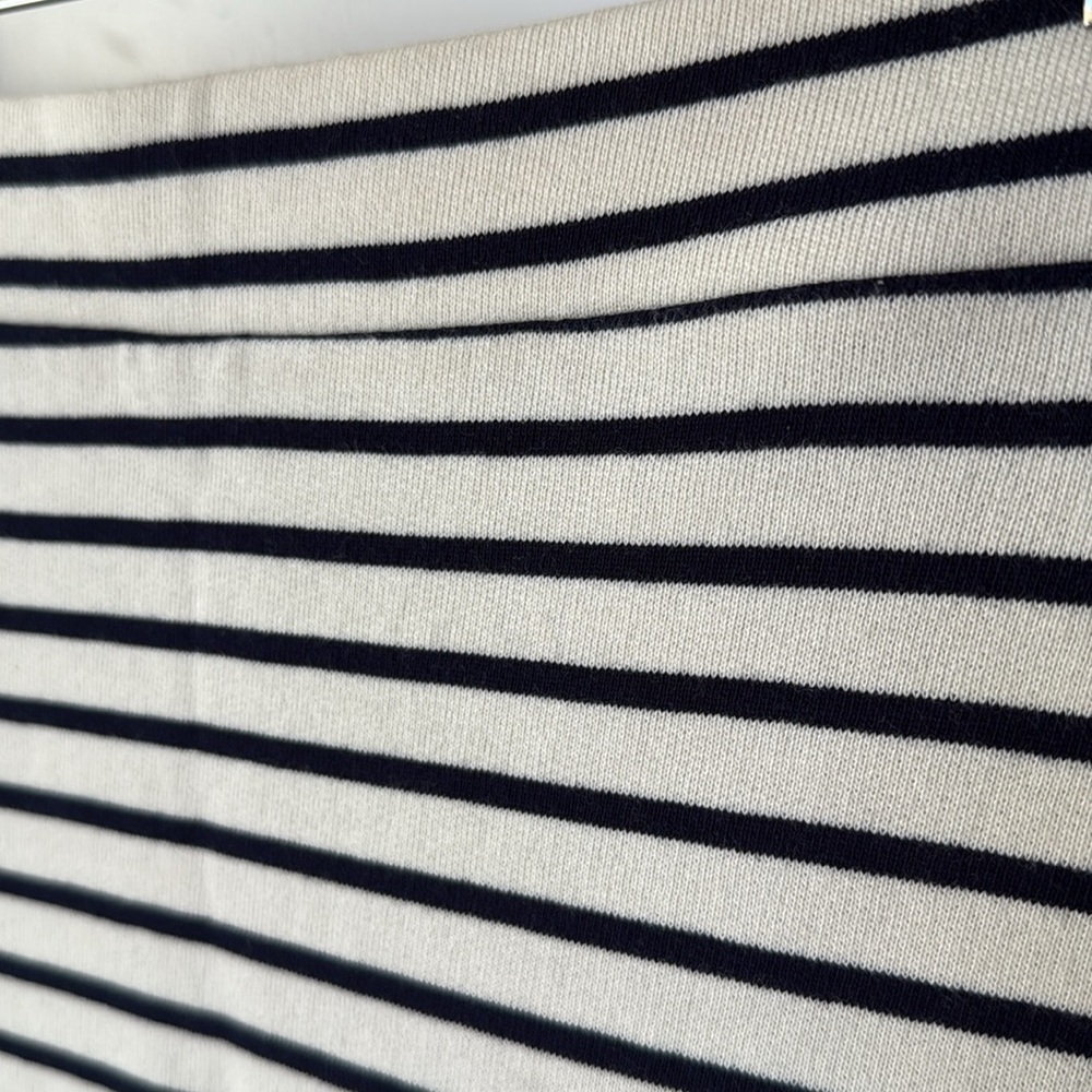 Splendid Whitney Stripe Terry Cotton Maxi Skirt Womens Small Cream and Black - Picture 5 of 11
